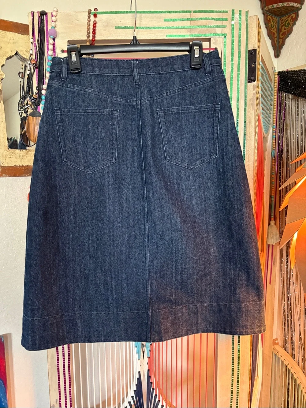 Michael Kors Dark Blue Denim Jeans with Gold Logo